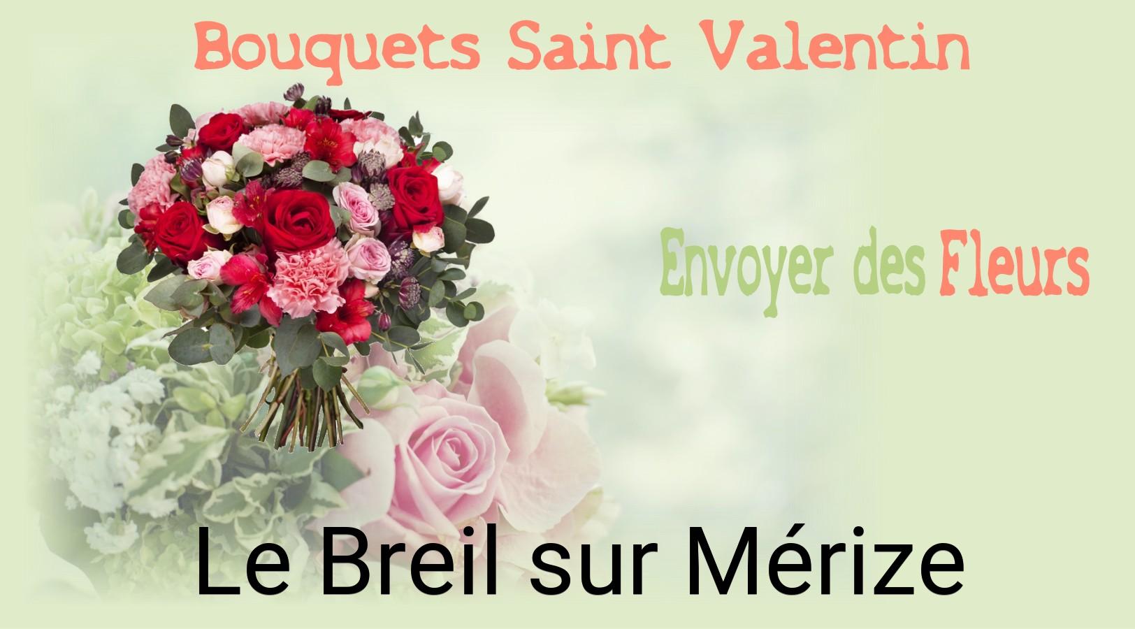 Roses de Saint-Valentin livrées à Le Breil-sur-Mérize